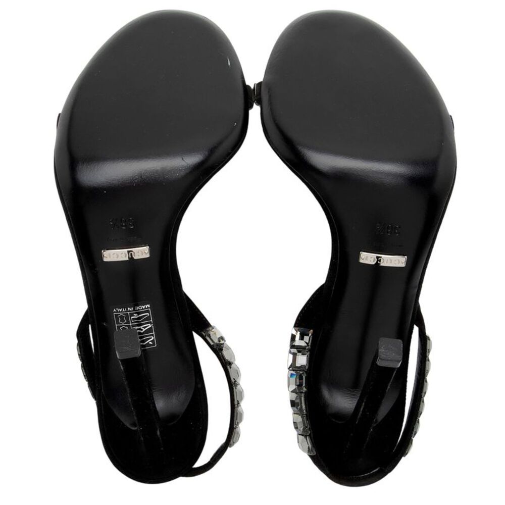 Gucci Suede Crystal Mallory Sandals - Size 8.5 / 38.5 - Picture 5 of 7